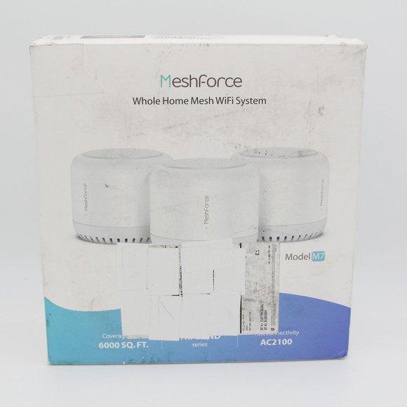 Meshforce M7 Tri-Band Whole Home Mesh WiFi System (3 Pack), Gigabit Mesh WiFi Ro - Picture 4 of 8